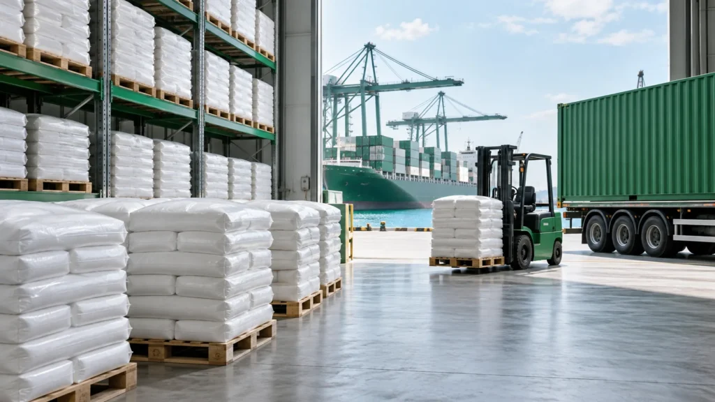 Polimer hammaddelerinin depo ve liman lojistiği